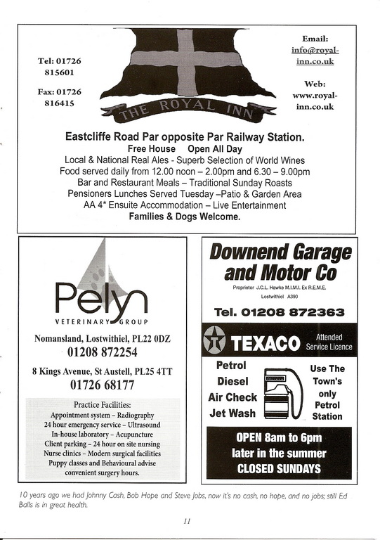 9th (2012) Lostwithiel Charity Beer Festival Programme